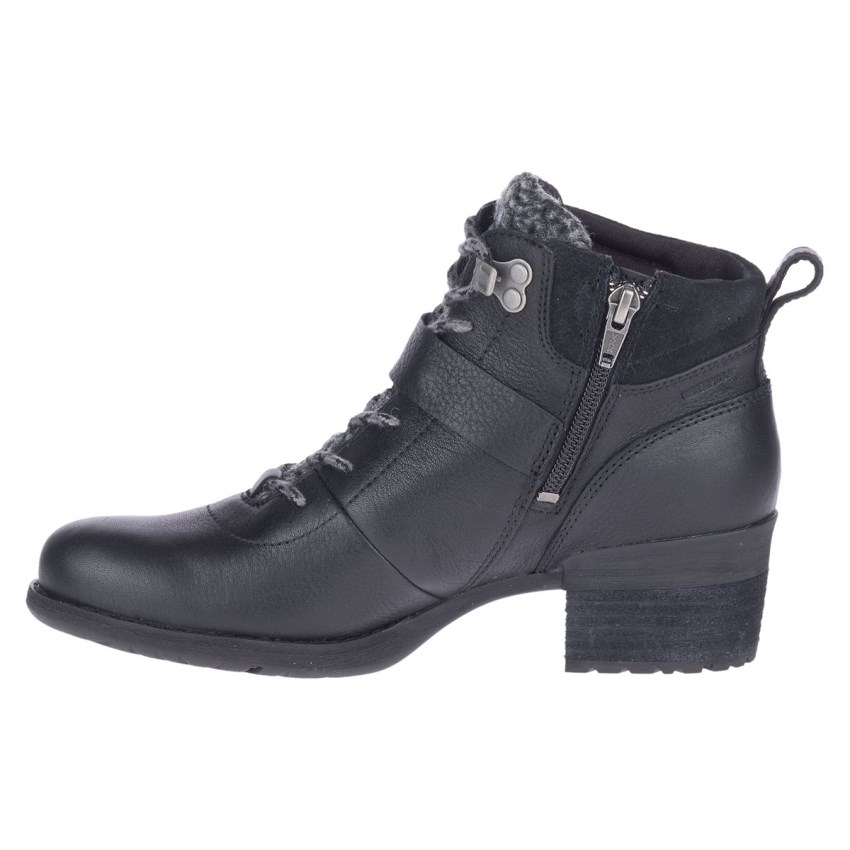 Bottes Merrell Shiloh II Lace Waterproof Noir Femme | B.J.VCXA